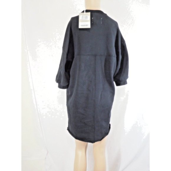 NEW Everlane Sweatshirt Dress Thick Material Women BLACK XXS NWT - Picture 3 of 9
